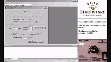 Electric Beer Brewing Software for the HC-3800
