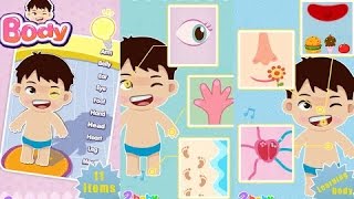 Learn The Names Of Body Parts Kids Gameplay Movie  By 2 Baby Apps ► Tikifun