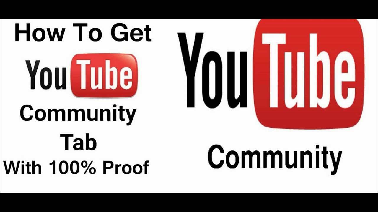 HOW TO GET COMMUNITY TAB ON YOUTUBE 2021 Community Tab Youtube