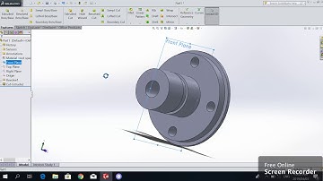 Solidworks 3D Mechanical Part by Revolve for Beginners MEN100 #6 (Part 2)