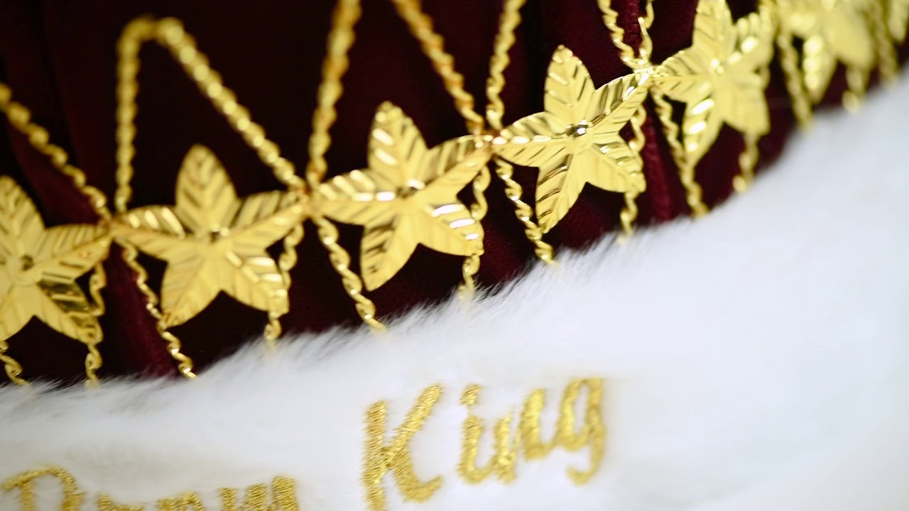 Prom King Crown with Gold Stars - YouTube
