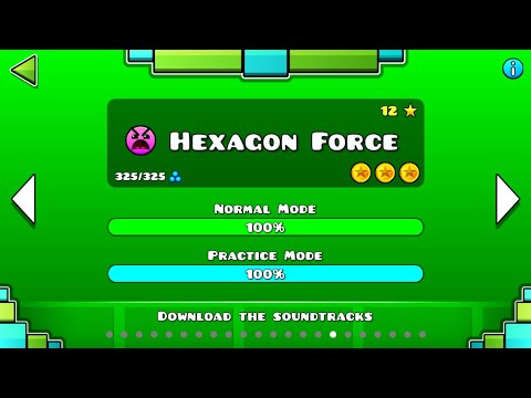 geometry-dash---"hexagon-force"-100%-complete-[all-coins]-|-mastercube