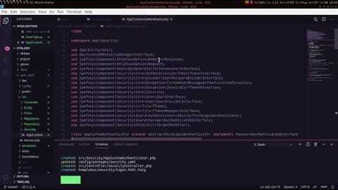 Quick user authentication and CRUD in Symfony 5