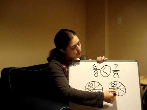 Comparing Fractions with Like Denominators - YouTube
