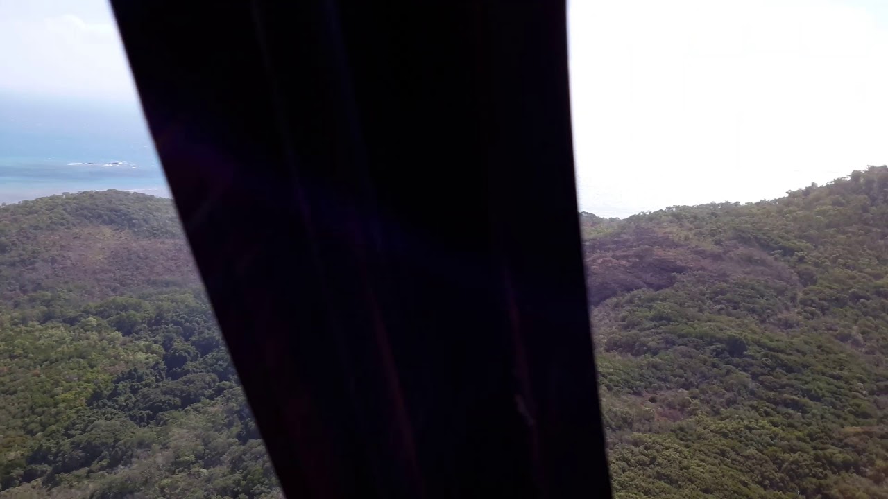 05June2015 Helicopter Landing on Mt Adolphus Island Torres Straits
