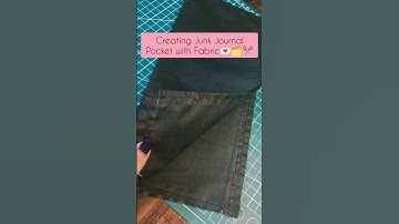 Junk journal Pockets DIY✂️💌#diy #crafts #junkjournal #fabric #journal #yt #shorts