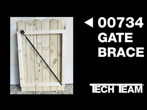 Tech Team's #00734 Gate Brace Keeps Garden Gates From Sagging