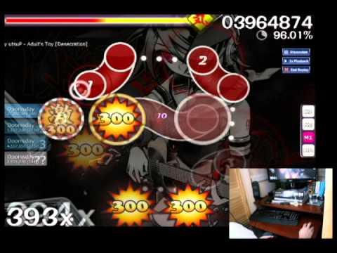 osu! - utsuP - Adult's Toy [Desecration] - Played by Doomsday - YouTube
