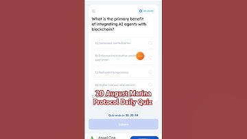 20 August Marina Protocol Daily Quiz Answer||Today Marina Protocol Daily Quiz