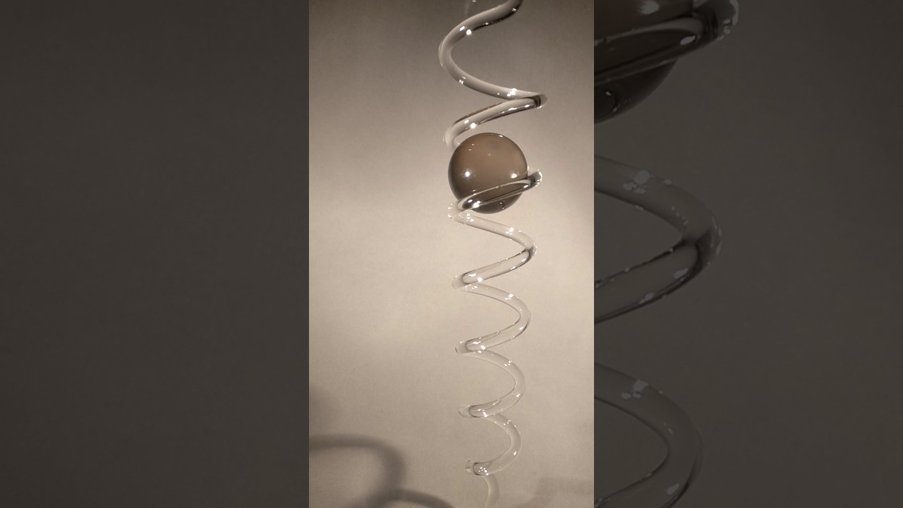 Feng Shui Kugel Spirale grau