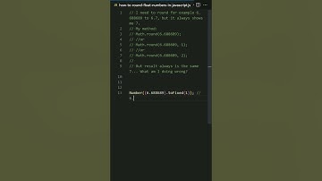 rounding - How to round float numbers in javascript?
