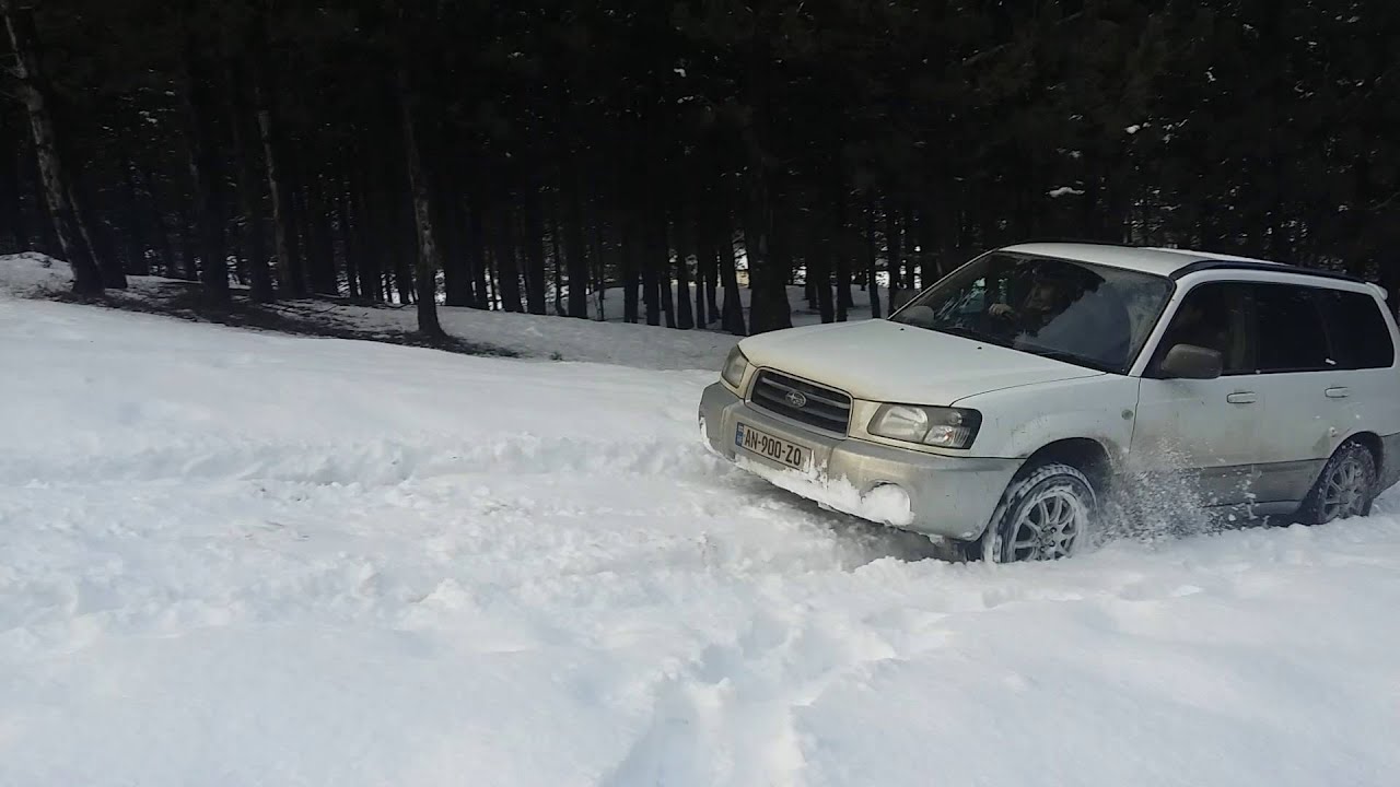 subaru forester in snow 2016 January - YouTube