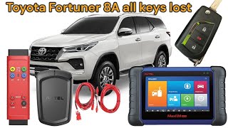 Toyota Fortuner Hilux 8A(H) chip all keys lost Autel IM508 Otofix IM1