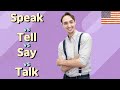 &#39;Speak vs Tell vs Say vs Talk&#39; 여러가지 예시를 보며 완전 정복하자! 션 파블로 라이브 스트리밍