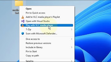 How to Remove vlc from right click menu