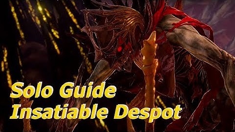Code Vein INSATIABLE DESPOT SOLO BOSS GUIDE