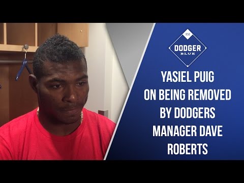 Yasiel Puig On Being Removed By Dodgers Manager Dave Roberts