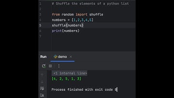 randomly shuffle a python list