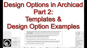 Archicad Tutorial #97: Design Options in Archicad, Part 2 (Templates & Design Option Examples)