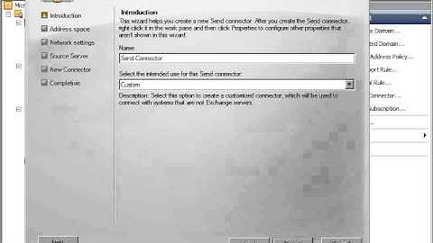 Send Connector Configured in exchange server 2010