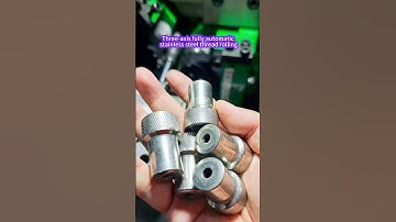 Three-axis fully automatic stainless steel thread rolling#thread#threadrollingmachine#knurlingmachin