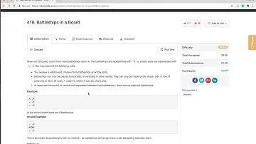 【每日一题：小Fu讲解】LeetCode 419. Battleships in a Board