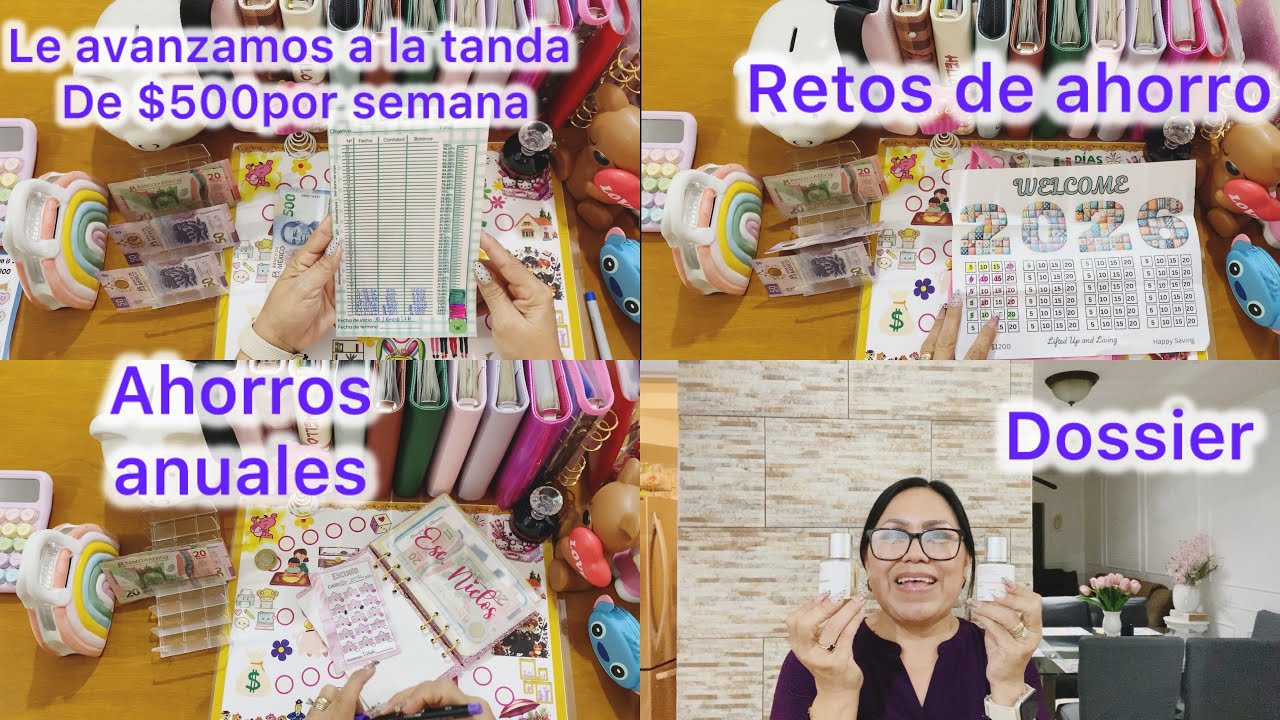 ✅RETOS  Y AHORROS ANUALES 💰/TANDA DE $500 X SEMANA💵/ PERFUMES DOSSIER #retosdeahorro 