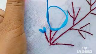 Lazy daisy stitch basic tutorial stitch hand # hand embroidery stitch