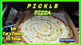 Pickle Pizza from Pizzeria Manninos and Cap'n Crunch Ice Cream from Alaura Kitchen
