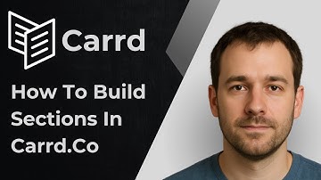 How to Build Sections in Carrd [2025 Tutorial]