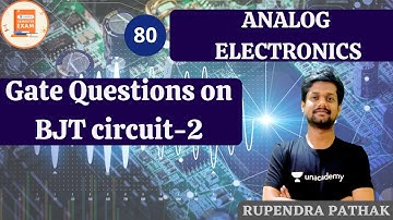 Gate Questions on BJT circuit-2 | Analog Electronics | GATE & ESE | ECE | Rupendra Pathak