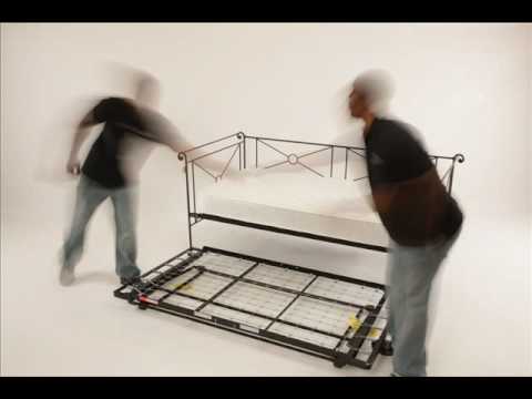 Campaign daybed assembly   YouTube