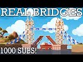 3 ICONIC BRIDGES built by a real engineer in Poly Bridge 2! 1000 subscriber special!