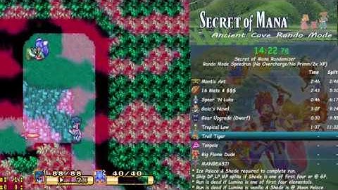 Secret of Mana Randomizer - Rando Mode, No Primm Speedrun in 2:13:42