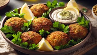 تهیه فلافل لبنانی خوشمزه خانگی با سه نوع سس مخصوص یک غذای گیاهی آکادمی ایمان