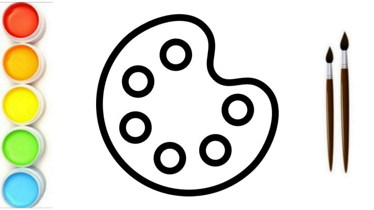 Palette Drawing,painting and colouring for kids| Toddler| how to draw