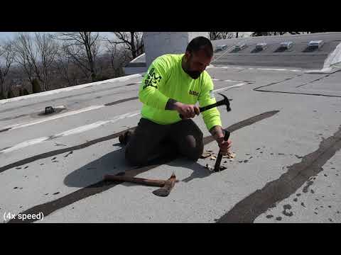 How to inspect roofing insulation by taking a core sample | KARNAK