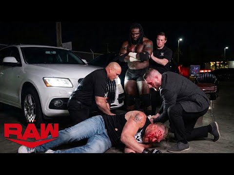 Video BACKSTAGE CHAOS! Oba Femi BRUTALLY Attacks Brock Lesnar After Raw Ahead Of SummerSlam