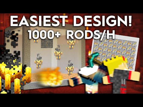 Minecraft Blaze Farm - 1000+ Rods Per Hour - 1.16