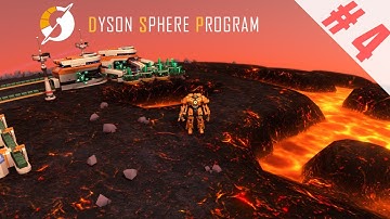 Titanium and Silicon Lava Planet - Dyson Sphere Program - Episode 4