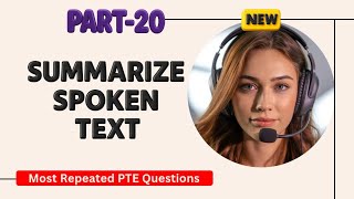 Summarize Spoken Text PTE Listening | Timer and Answers | Real Exam Questions OCTOBER 2025