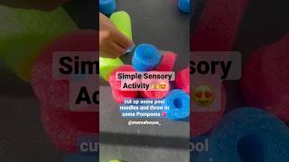 💖 Low-cost + AFFORDABLE Sensory Activity Ideas for Toddlers!!! 🙌✨ #sensoryplay #sensoryactivity