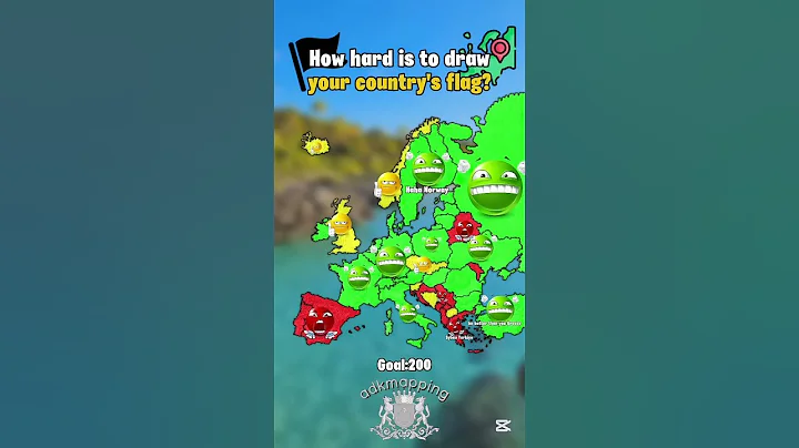 How hard is to draw your country's flag? #europe #map #geographythroughmaps #mapping #geography