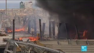 Huge fire breaks out at Beirut port one month after fatal explosion