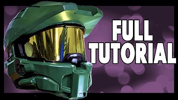 How To Make A Master Chief Helmet! 3D Printed Halo Helmet Tutorial #haloinfinite #masterchief
