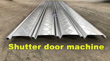 Door shutter roll forming machine | rolling shutter making machine | rolling shutter machine video