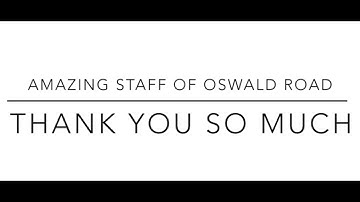 Thank You Amazing Oswald Road Staff 2020-21
