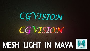 How to create neon light effect In Maya | Mesh Light | Arnold Shader | Maya 2023 |