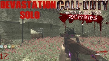 Devastation Solo - Call Of Duty World At War Custom Zombies (No Commentary)