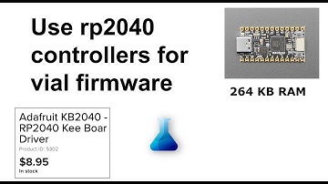 How to use rp2040 controller to create QMK VIAL firmware for custom mechanical keyboard